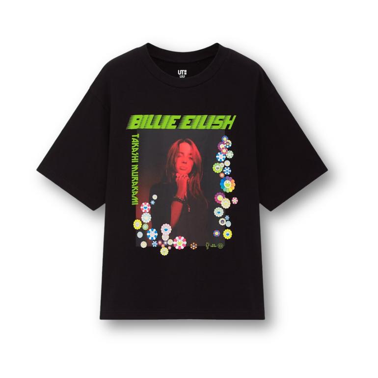 UNIQLO X BILLIE EILISH X TAKASHI MURAKAMI TEE BLACK (WOMEN'S)