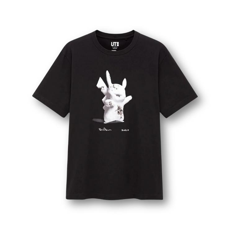 UNIQLO X DANIEL ARSHAM X POKEMON PIKACHU TEE BLACK