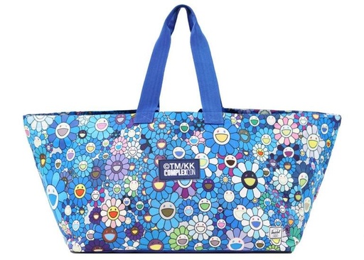TAKASHI MURAKAMI FLOWER TOTE BAG BLUE