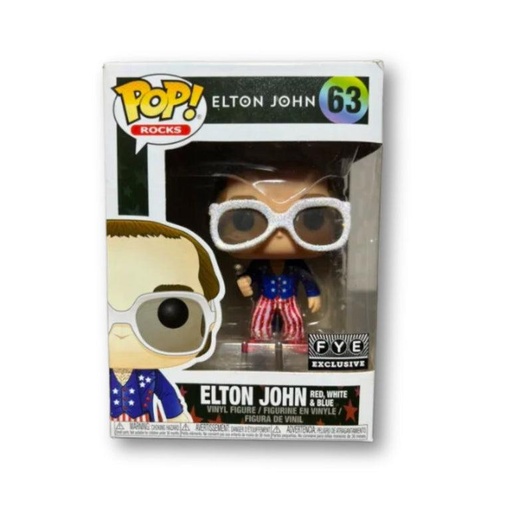 FUNKO POP! ROCKS GLITTER 變奏版 ELTON JOHN（FYE 獨家）#63